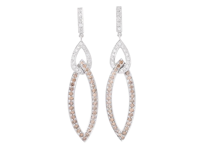 Jewellery, EARRINGS, 18K white gold
