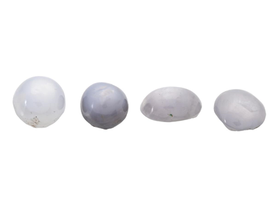 Gemstones, STÄRNSAFIRER, 4 pcs cabochon cut