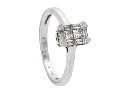 Jewellery, RING, 14K white gold