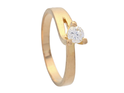 Jewellery, SOLITAIRE RING, 18K gold