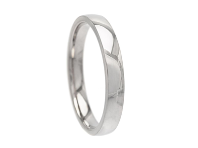 Jewellery, PLAIN RING, 18K white gold