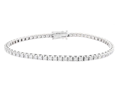 Jewellery, TENNIS BRACELET, 18K white gold