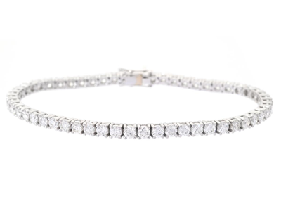Jewellery, TENNIS BRACELET, 18K white gold
