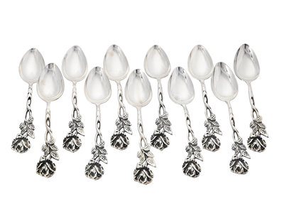 Silverware, COFFEE SPOONS, silver