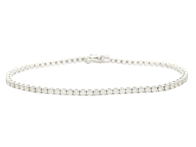 Jewellery, TENNIS BRACELET, 18K white gold