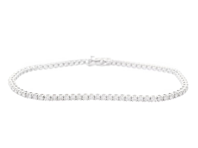 Jewellery, TENNIS BRACELET, 18K white gold