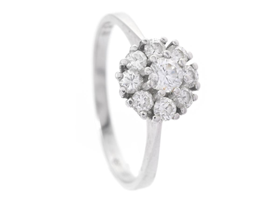 Jewellery, RING, 18K white gold