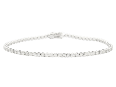 Jewellery, TENNIS BRACELET, 18K white gold