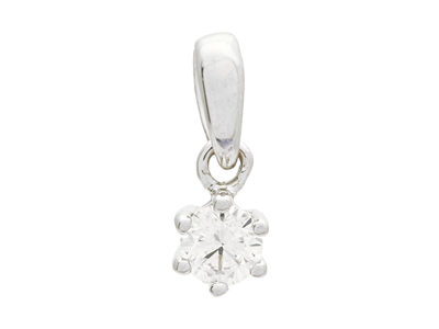 Jewellery, SOLITAIRE PENDANT, 18K white gold