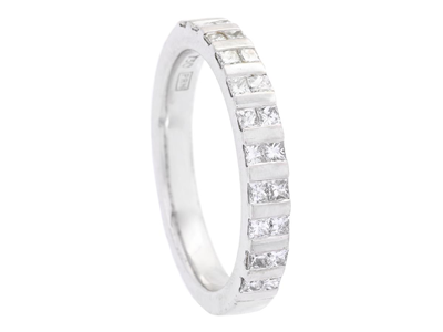 Jewellery, ETERNITY RING, 18K white gold