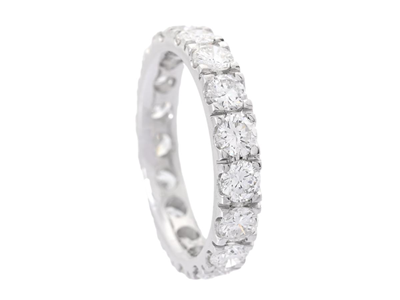 Jewellery, FULL ETERNITY RING, 18K white gold