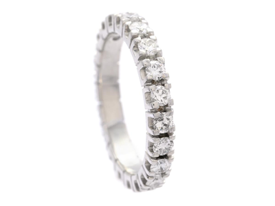 Jewellery, FULL ETERNITY RING, 18K white gold
