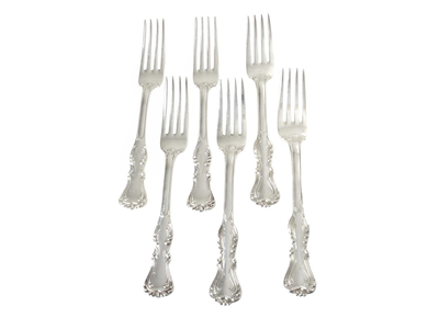 Silverware, FORKS, silver