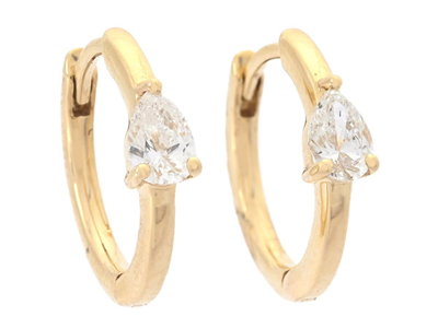 Jewellery, HOOP EARRINGS, 18K gold