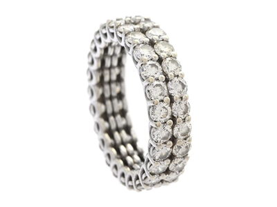 Jewellery, FULL ETERNITY RING, 2-strand