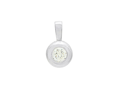 Jewellery, SOLITAIRE PENDANT, 18K white gold