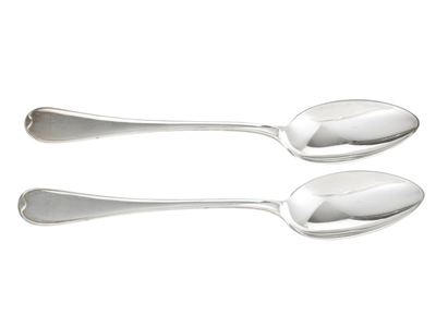 Silverware, SPOONS, silver