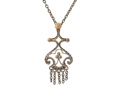 Jewellery, PENDANT WITH CHAIN, bronze