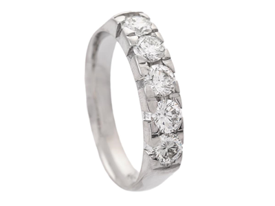 Jewellery, ETERNITY RING, 18K white gold