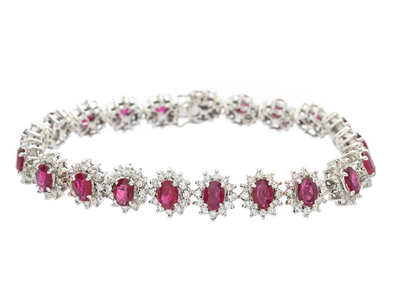 Jewellery, BRACELET, 18K white gold