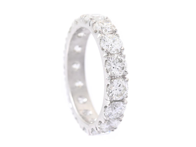 Jewellery, FULL ETERNITY RING, 18K white gold