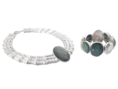 Jewellery, JEWELLERY SET, white metal