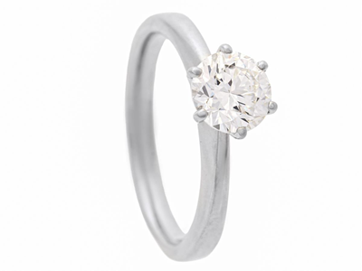 Jewellery, SOLITAIRE RING, 18K white gold