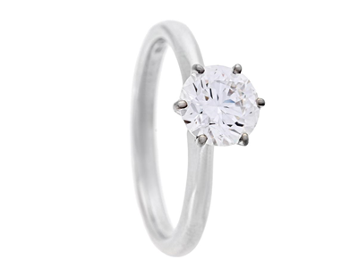 Jewellery, SOLITAIRE RING, 18K white gold