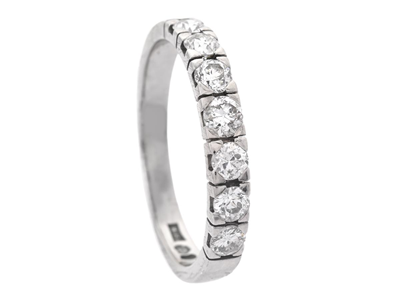 Jewellery, ETERNITY RING, 18K white gold
