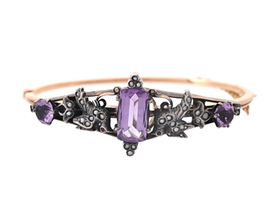 Jewellery, BRACELET, silver/14K gold