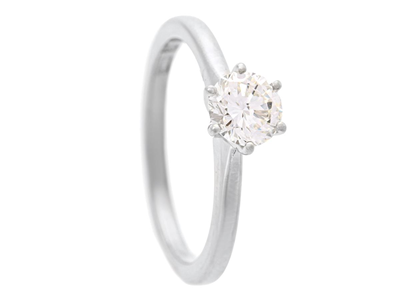 Jewellery, SOLITAIRE RING, 18K white gold