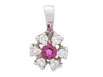 Jewellery, PENDANT, 18K white gold