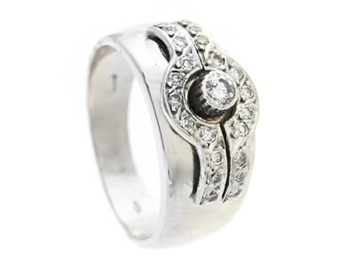 Jewellery, RING, 18K white gold