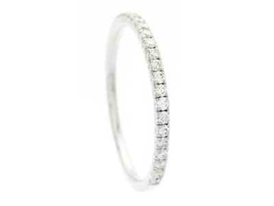 Jewellery, ETERNITY RING, 18K white gold