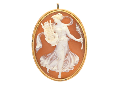 Jewellery, BROSCH/ PENDANT, 18K gold