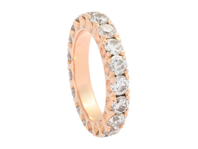 Jewellery, FULL ETERNITY RING, 18K rose gold