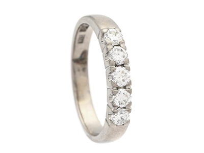 Jewellery, ETERNITY RING, 18K white gold