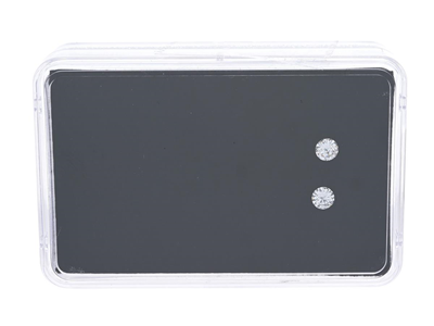 Gemstones, 2 DIAMONDS, brilliant cut