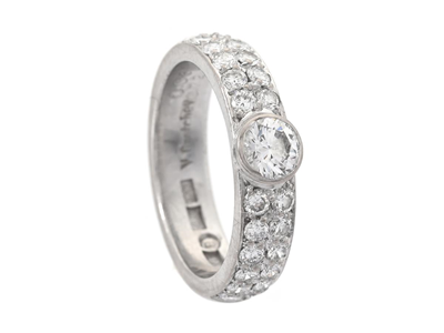 Jewellery, RING, 18K white gold