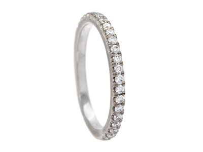 Jewellery, ETERNITY RING, 18K white gold