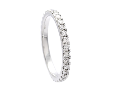 Jewellery, FULL ETERNITY RING, 18K white gold