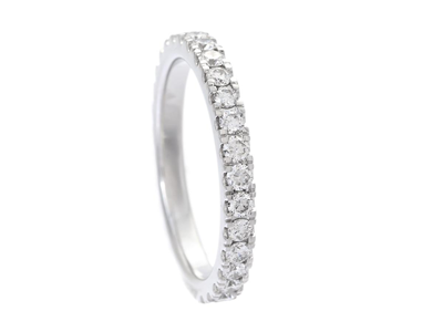 Jewellery, FULL ETERNITY RING, 18K white gold
