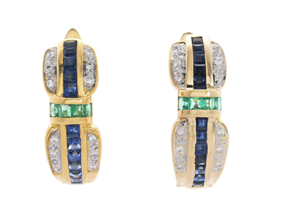 Jewellery, EARRINGS, 18K gold