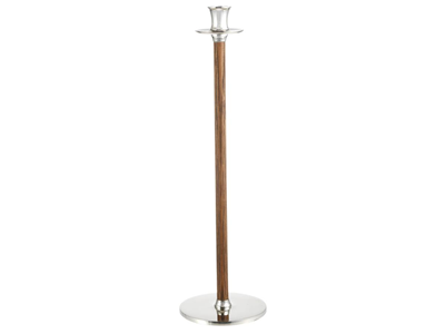 Curio, CANDLESTICK, nickel-plated brass