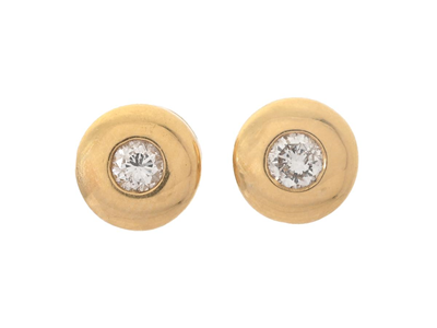 Jewellery, SOLITAIRE EARRINGS, 18K gold