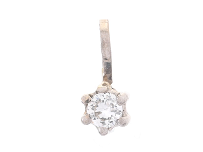 Jewellery, SOLITAIRE PENDANT, 18K white gold