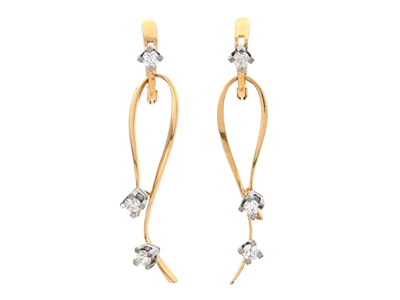 Jewellery, EARRINGS, 18K gold/white gold