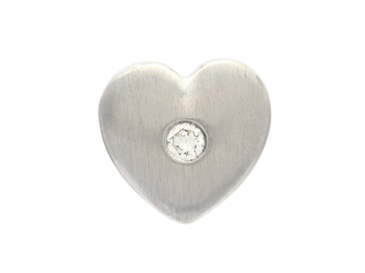 Jewellery, PENDANT 18K white gold, heart