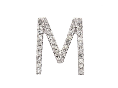 Jewellery, LETTER PENDANT, letter M