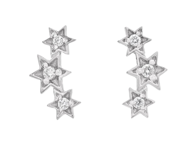 Jewellery, EARRINGS, 18K white gold